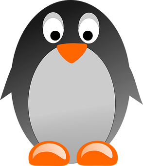 Cartoon Penguin Graphic PNG Image