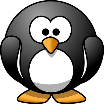 Cartoon Penguin Graphic PNG Image