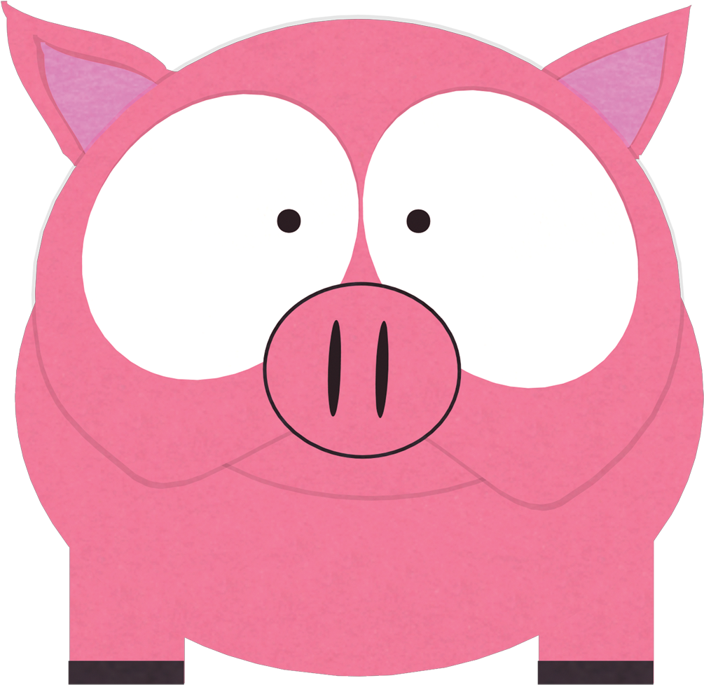 Cartoon Pig Character Illustration PNG Image