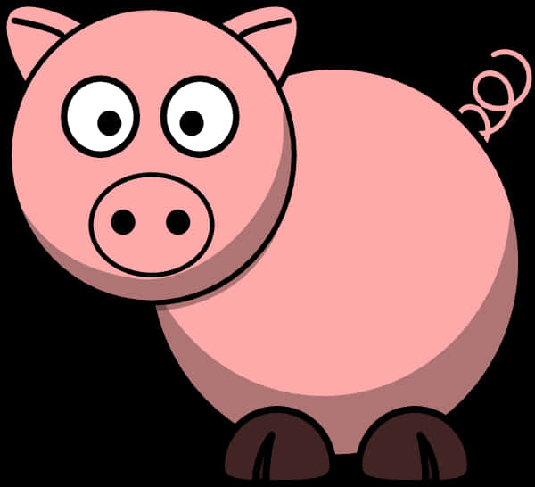 Cartoon Pig Illustration PNG Image