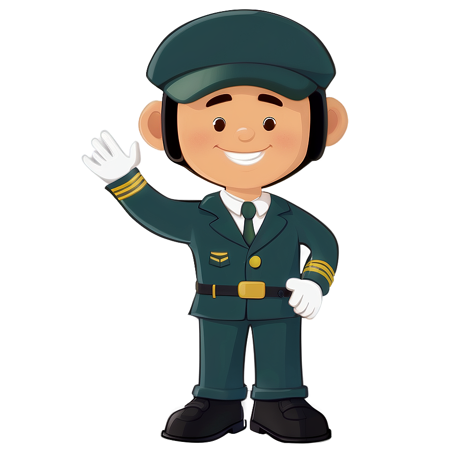 Cartoon Pilot Character Png 88 PNG Image