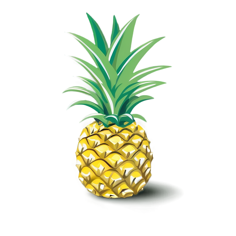 Cartoon Pineapple Png Qyk19 PNG Image