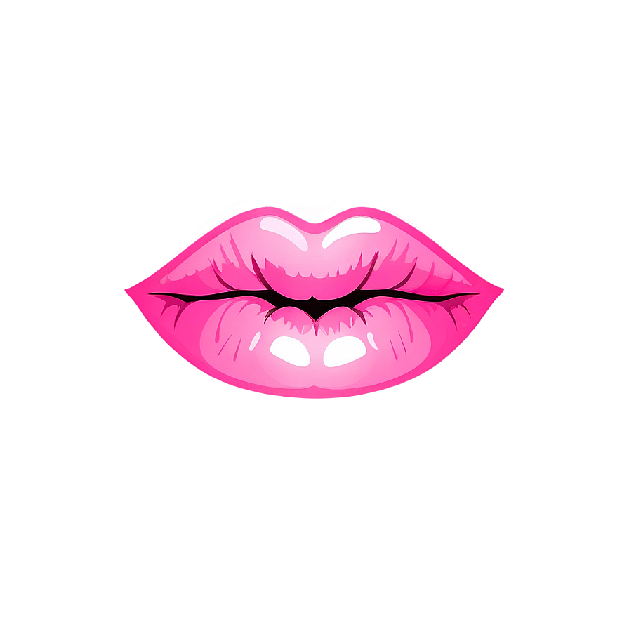 Cartoon Pink Lips Png Yaf50 PNG Image