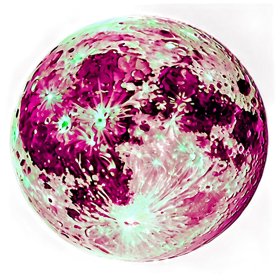 Cartoon Pink Moon Image Png Oiy PNG Image