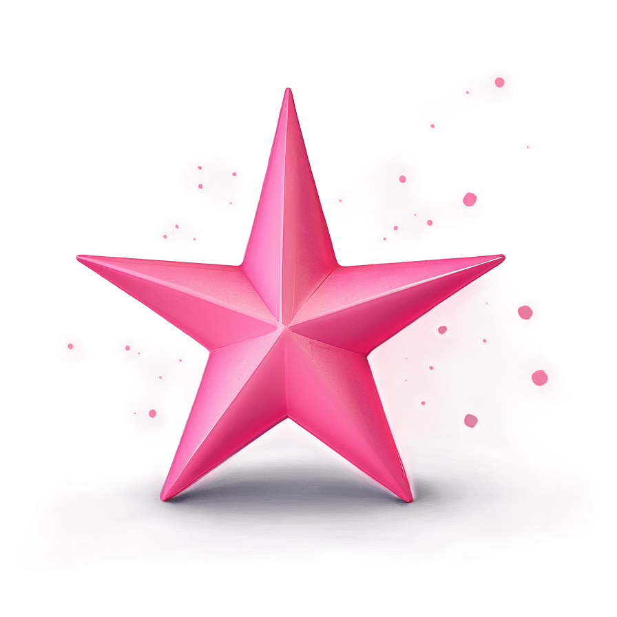 Cartoon Pink Stars Png 06122024 PNG Image