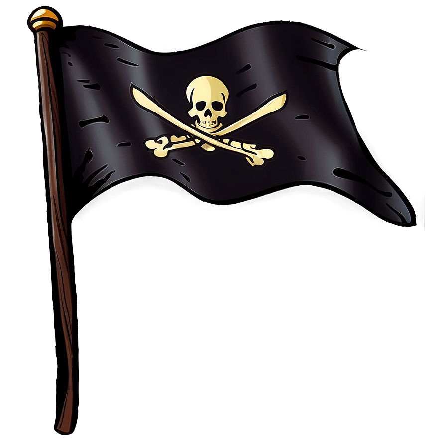 Cartoon Pirate Flag Png 06132024 PNG Image