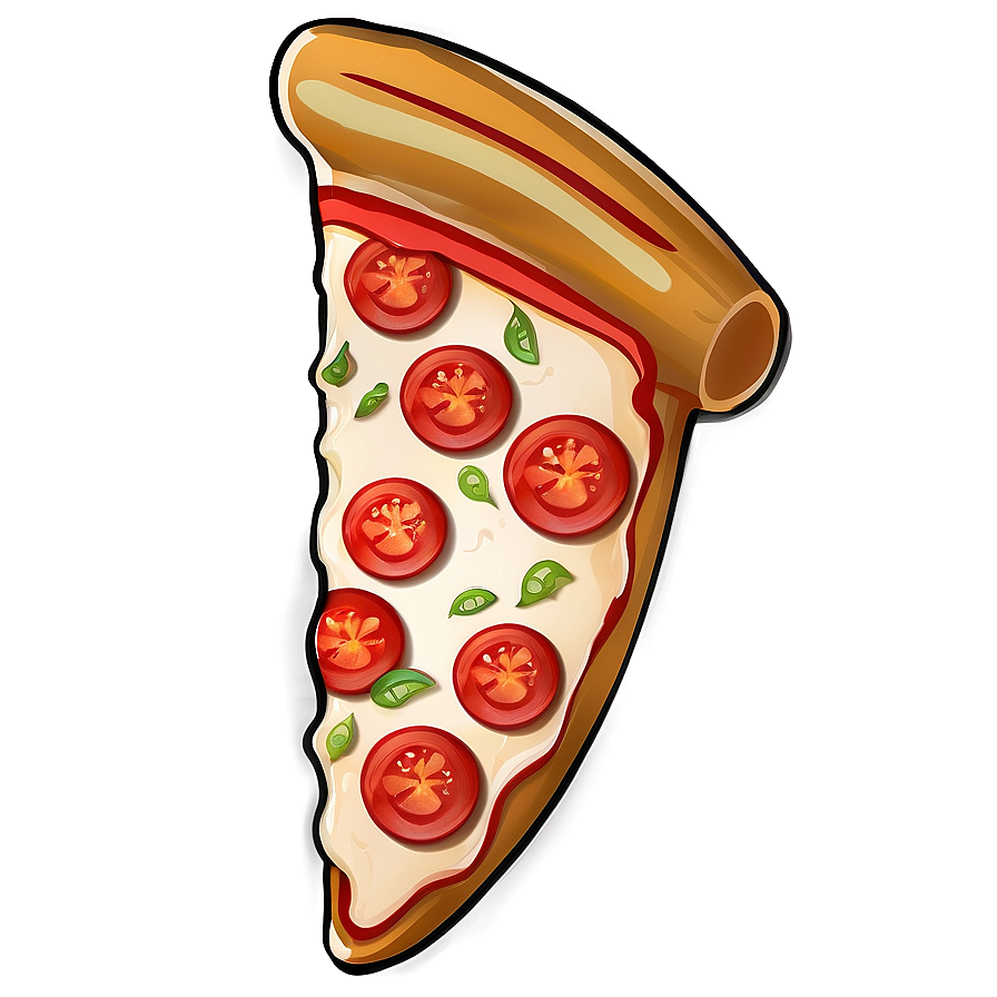 Cartoon Pizza C PNG Image