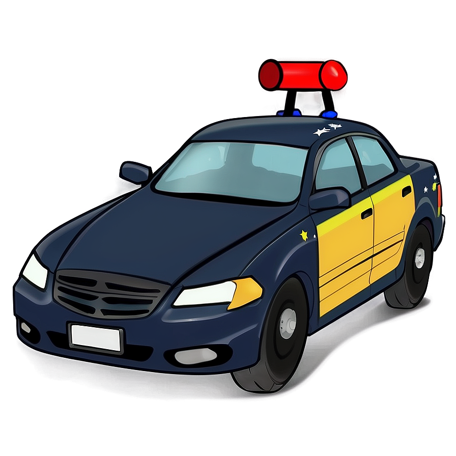 Cartoon Police Car Png 13 PNG Image