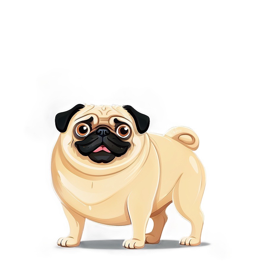 Cartoon Pug Character Png 05232024 PNG Image