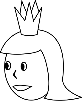 Cartoon Queen Graphic PNG Image