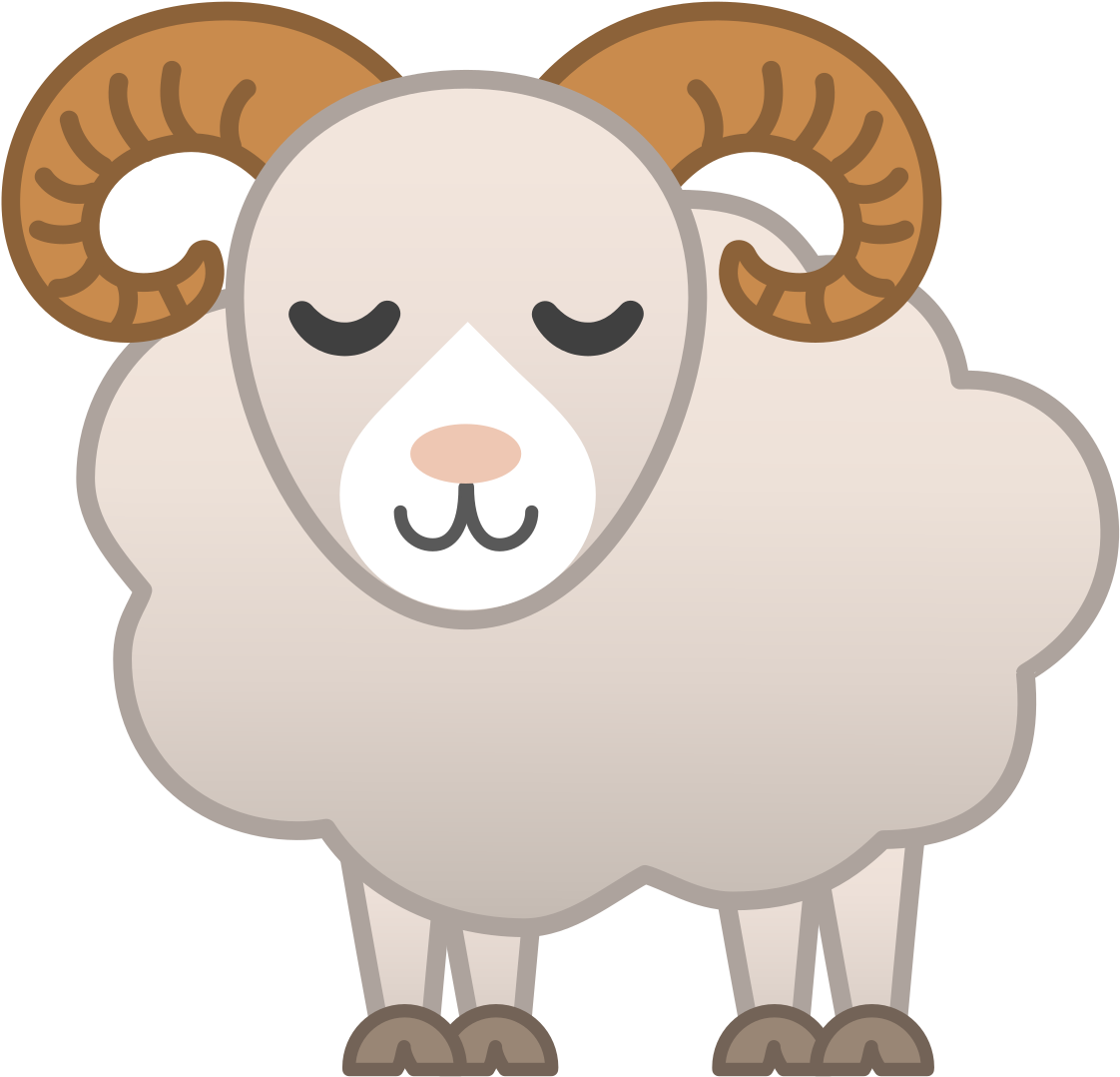 Cartoon Ram Illustration PNG Image