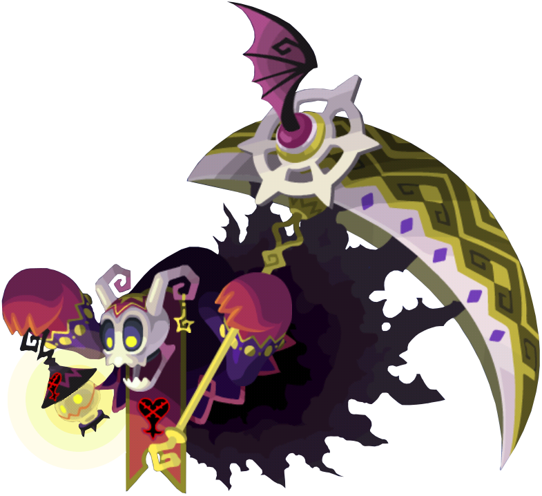 Cartoon Reaperwith Scythe PNG Image