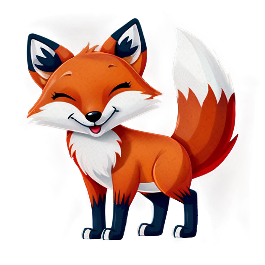 Cartoon Red Fox Png 06242024 PNG Image