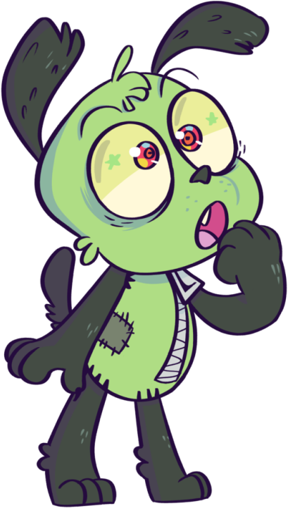 Cartoon Robot Dog Gir Standing PNG Image