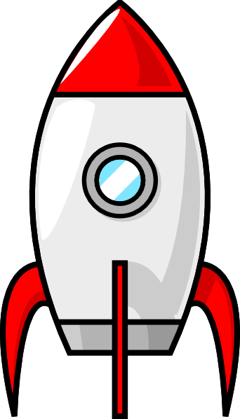 Cartoon Rocket Clipart PNG Image