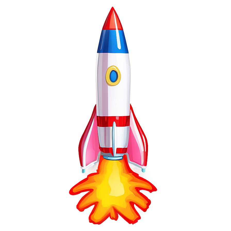 Cartoon Rocket Fire Png 06212024 PNG Image