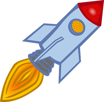 Cartoon Rocket Illustration PNG Image