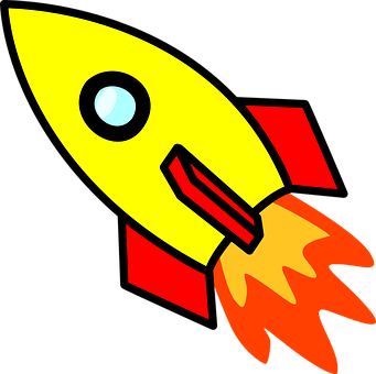 Cartoon Rocket Illustration PNG Image