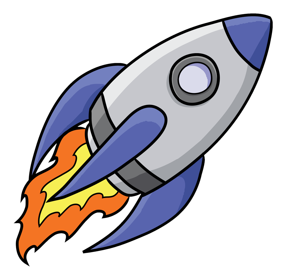 Cartoon Rocket Illustration PNG Image