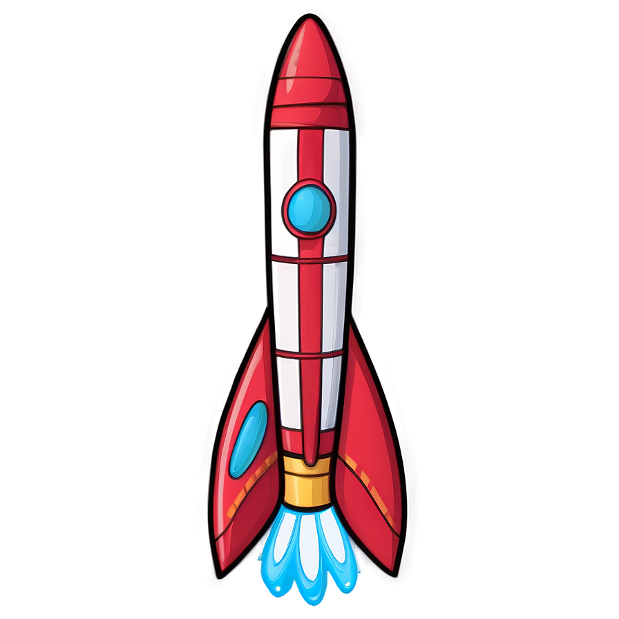 Cartoon Rocket Sticker Png 38 PNG Image