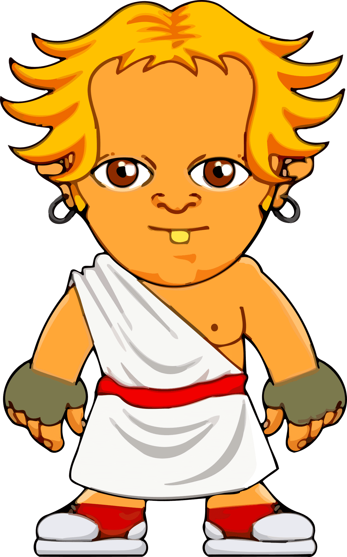 Cartoon Roman Warrior Character PNG Image