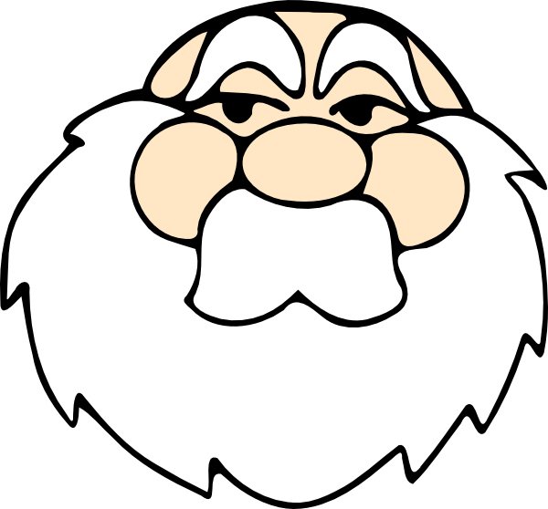 Cartoon Santa Claus Face Vector PNG Image