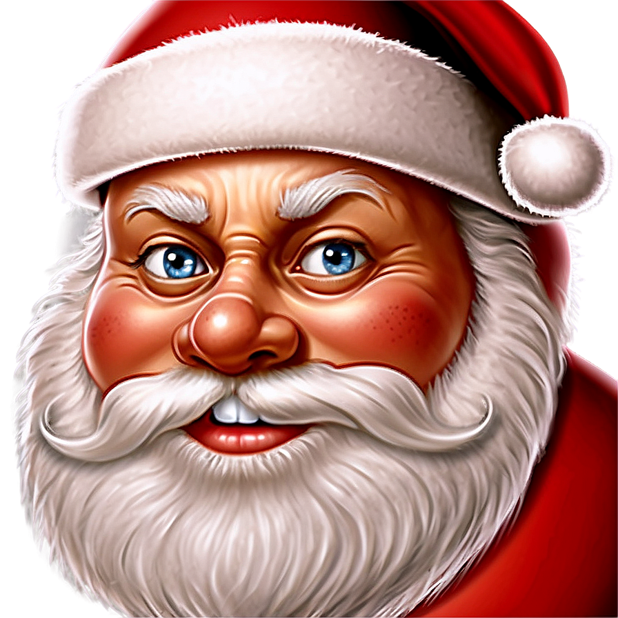 Cartoon Santa Face Png 68 PNG Image