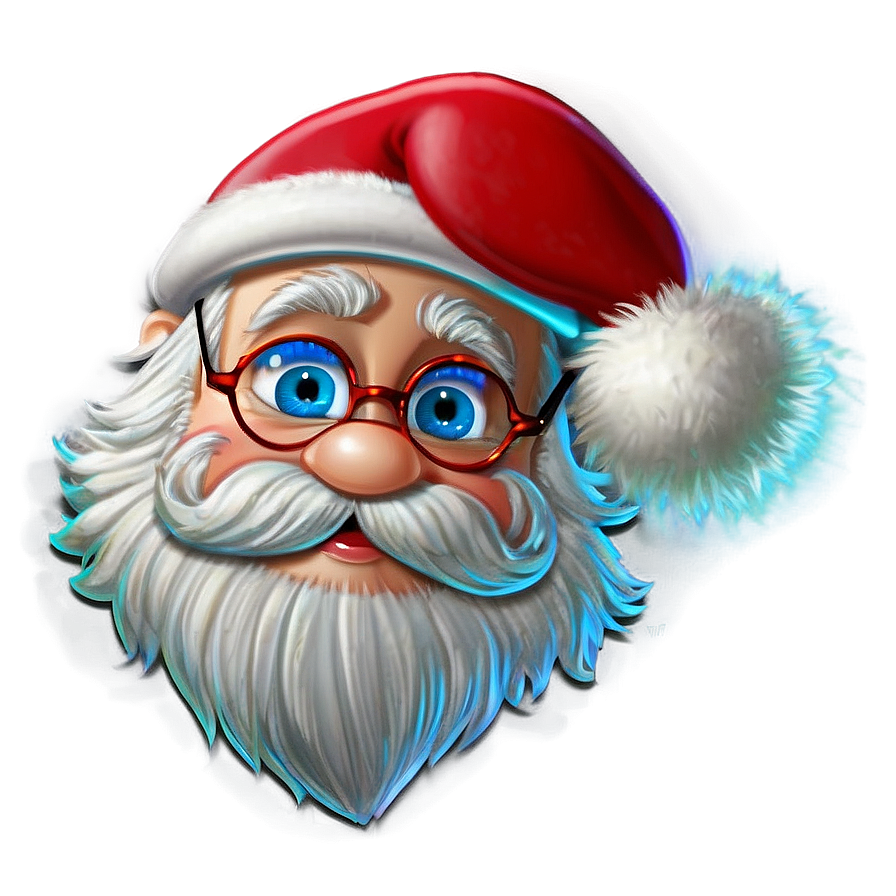 Cartoon Santa Glasses Png Jtk2 PNG Image