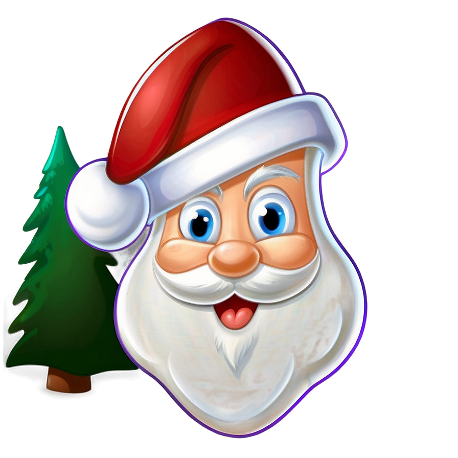 Cartoon Santa Hat Art Png Cke PNG Image