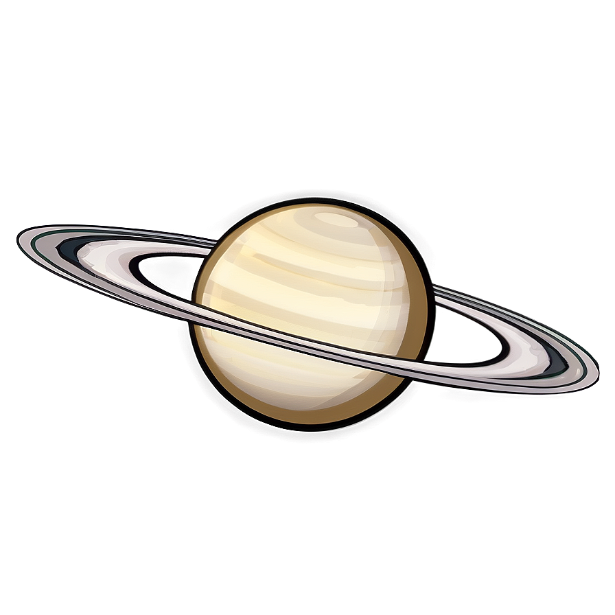 Cartoon Saturn Art Png 05212024 PNG Image