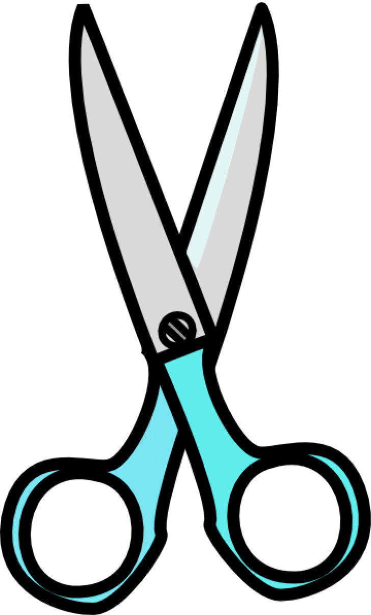 Cartoon Scissors Clipart PNG Image