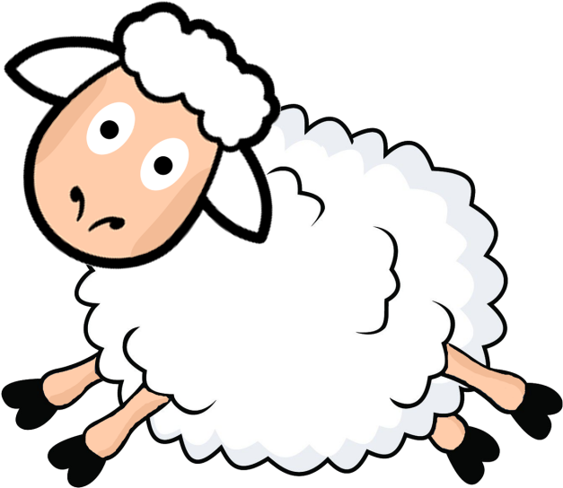 Cartoon Sheep Illustration PNG Image