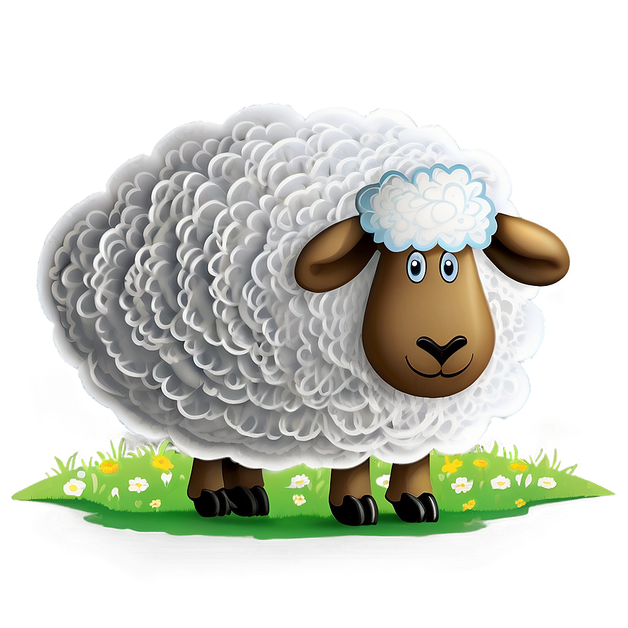 Cartoon Sheep Png Cov PNG Image