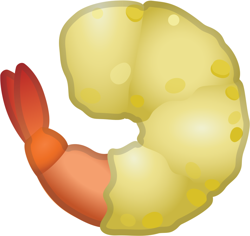 Cartoon Shrimp Illustration PNG Image