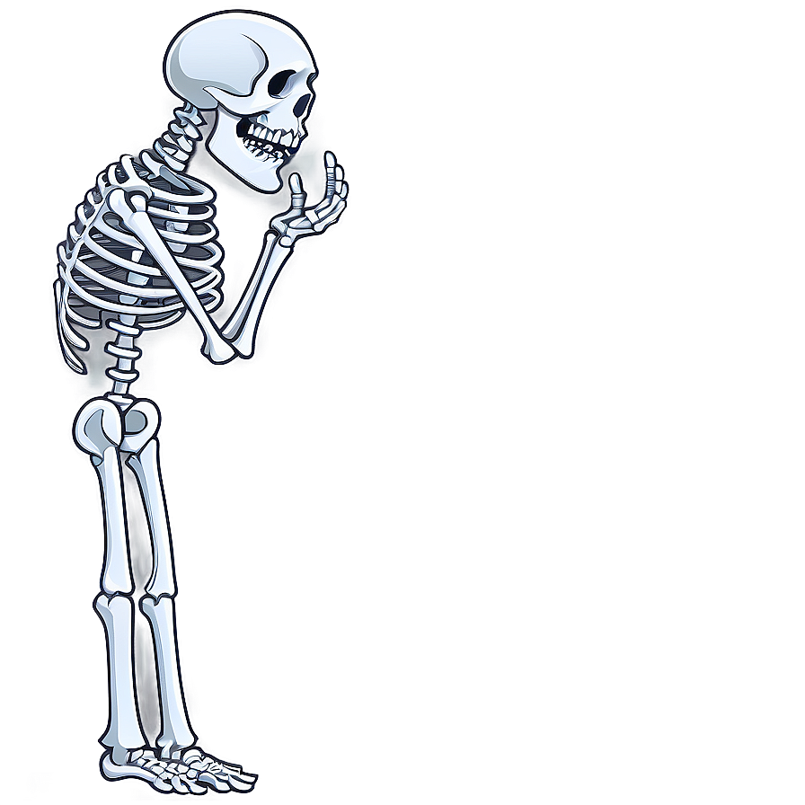 Cartoon Skeleton In Rain Png 06262024 PNG Image