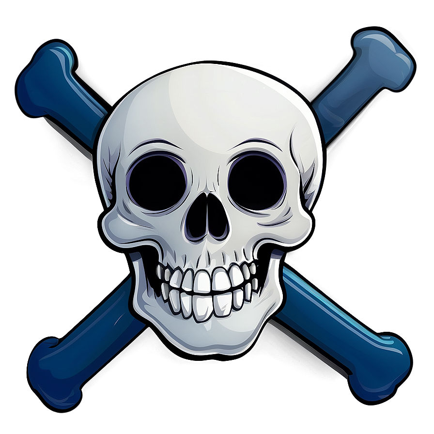 Cartoon Skull Crossbones Png Awi PNG Image