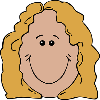 Cartoon Smiling Face Illustration PNG Image