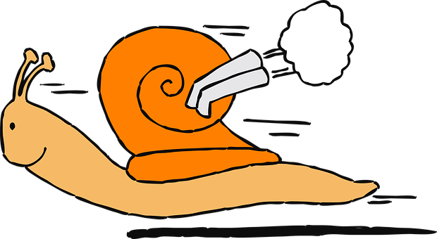 Cartoon Snail Exhaust Pipe Illustration PNG Image