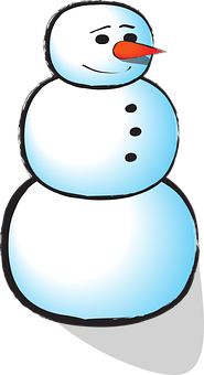 Cartoon Snowman Graphic PNG Image