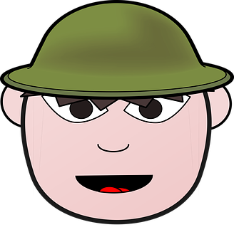 Cartoon Soldier Character PNG Image