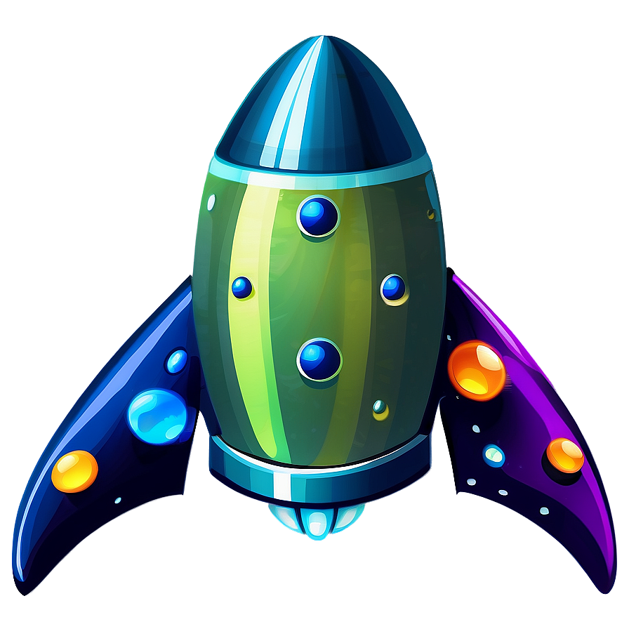 Cartoon Spaceship Design Png 05212024 PNG Image