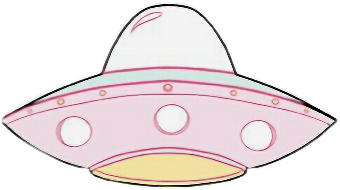 Cartoon Spaceship Illustration PNG Image