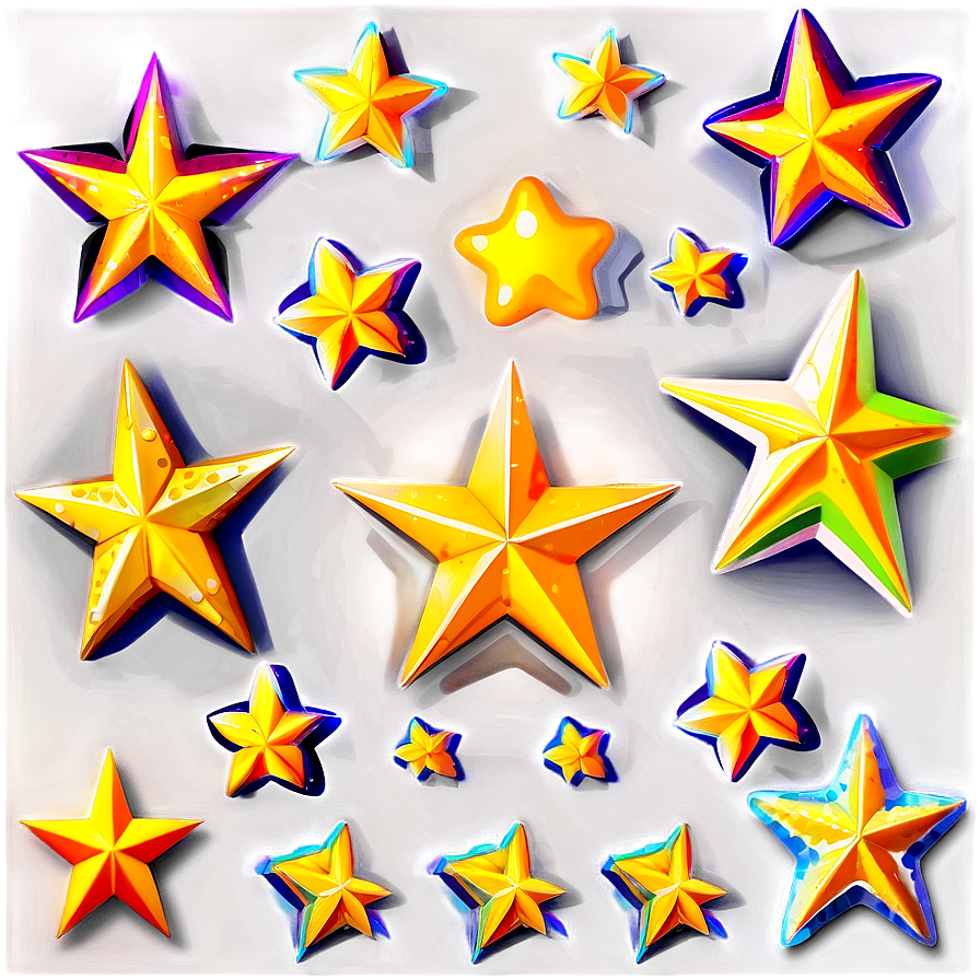 Cartoon Star Background Png 75 PNG Image