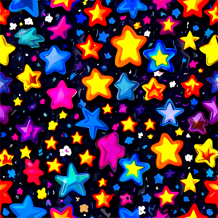 Cartoon Star Texture Png Ggh1 PNG Image