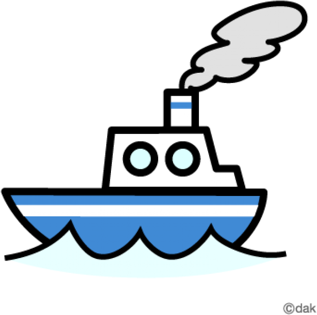 Cartoon Steamship Illustration PNG Image