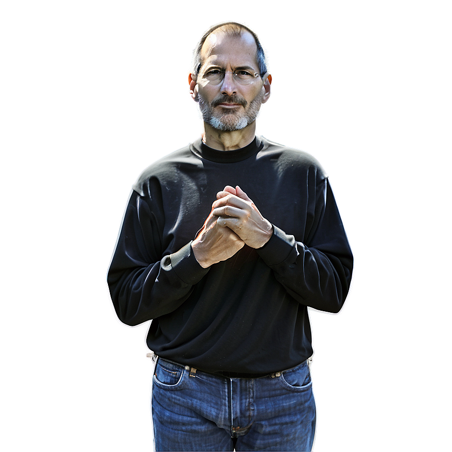 Cartoon Steve Jobs Illustration Png Gau3 PNG Image