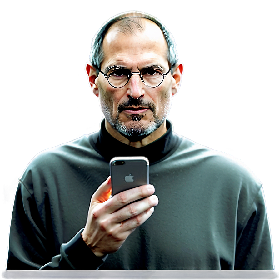 Cartoon Steve Jobs Illustration Png Wcn PNG Image