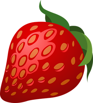 Cartoon Strawberry Graphic PNG Image