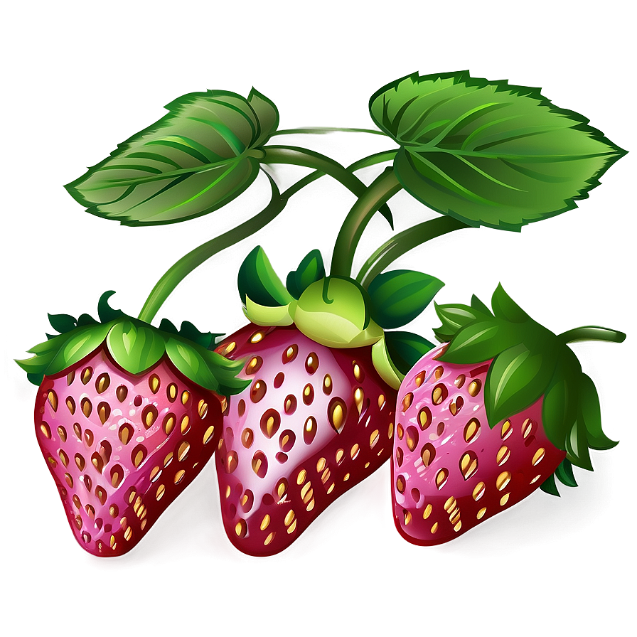 Cartoon Strawberry Png Dnu99 PNG Image