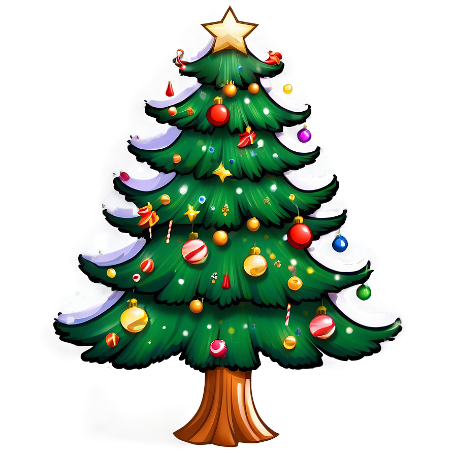 Cartoon Style Arbol De Navidad Png Rpt25 PNG Image